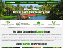 Tablet Screenshot of keralatourism-india.com